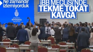 İBB Meclisi'nde arbede