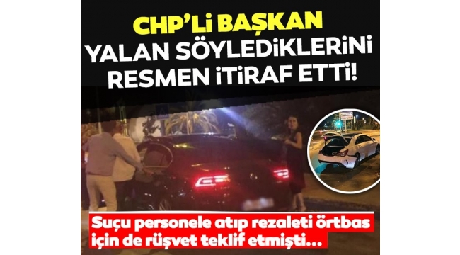 CHPli Maltepe Belediye Başkanı Ali Kılıç yalan söylediklerini resmen itiraf etti...
