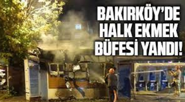 AKPli belediyeler kurulmasını engellemeye çalışıyordu... Halk Ekmek büfesinde yangın