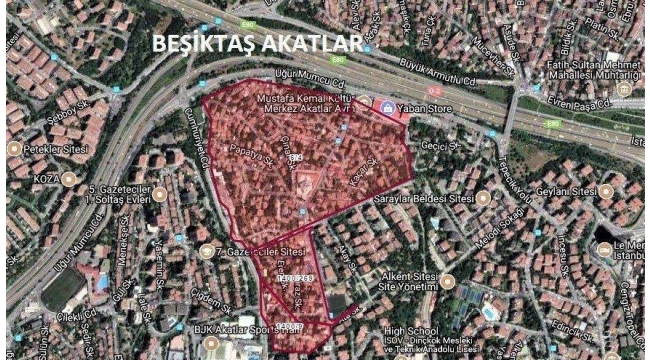 Beşiktaş Karanfilköy için kentsel dönüşüm kararı