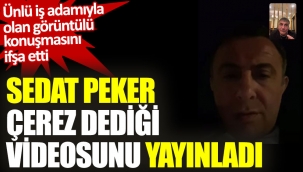 Sedat Peker çerez dediği videosunda ünlü işadamı çıktı!!