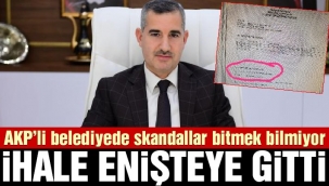 AKP'li belediyede skandallar bitmek bilmiyor: İhale enişteye gitti
