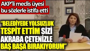 AKP'li Mamak Belediyesi'nde AKP'li üyenin 'yolsuzluk' istifası