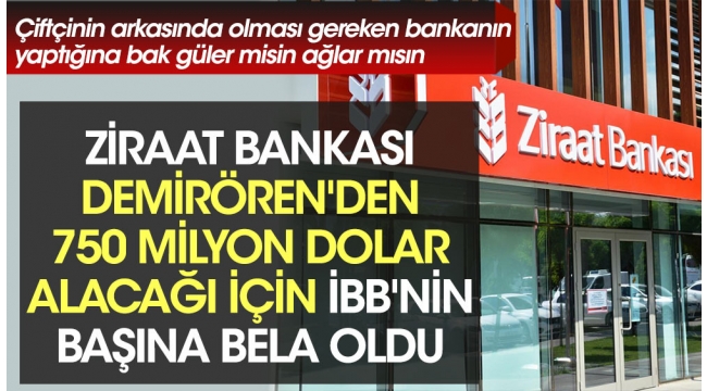 ZİRAAT BANKASI KREDİSİNİ TAHSİL ETMEYE GİTMİYOR ,İBBDE İMAR DEĞİŞİKLİĞİNE GİDİYOR BU NASIL İŞ!