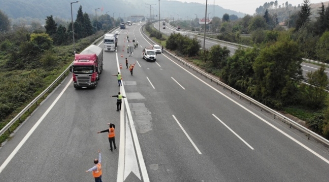 Boluda TEMin Ankara yönü 20 gün trafiğe kapatıldı