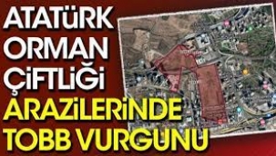 Atatürk Orman Çiftliği arazilerinde TOBB vurgunu