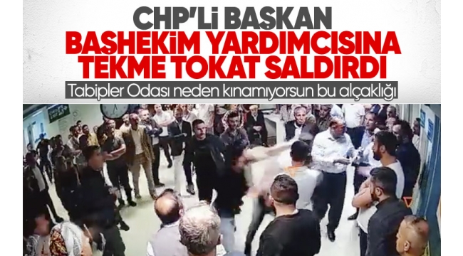 Şemdinlide CHPli başkandan başhekim yardımcısına saldırı