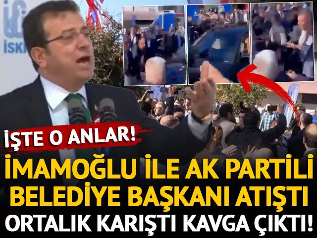 İmamoğlu ile Şadi Yazıcı arasında gergin anlar! İmamoğlu 'germeye gelmiş' dedi, ortalık karıştı: Kavganın görüntüleri ortaya çıktı