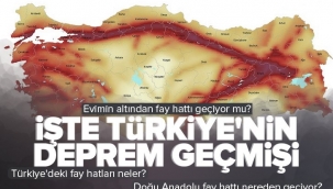 Türkiye'deki fay hatları neler? Doğu Anadolu fay hattı nereden geçiyor? İşte Türkiye'nin deprem geçmişi.