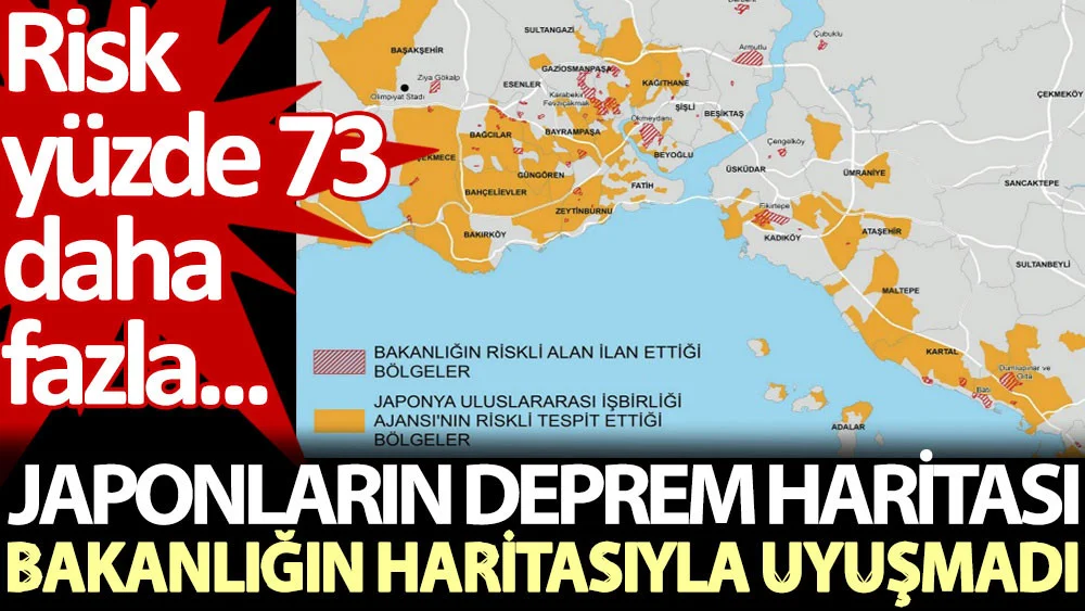 Japonların deprem haritası bakanlığın haritasıyla uyuşmadı: Risk yüzde 73 daha fazla