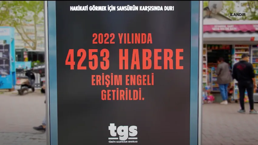İstanbul'da 'görünmeyen' sansür protestosu