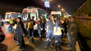 Maltepe'de otomobil belediye işçilerine çarptı: 4 ölü