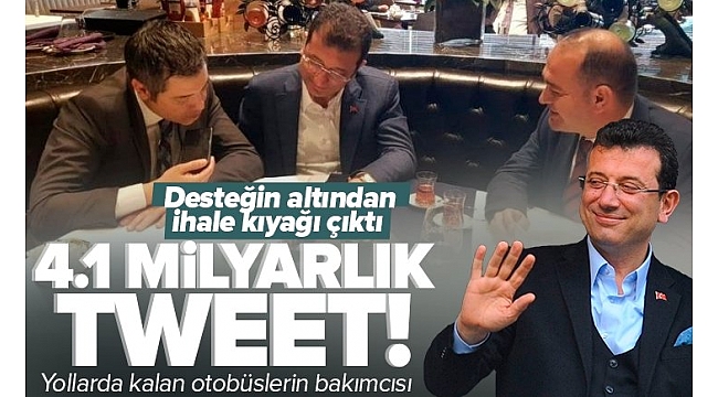 CHP İstanbul Milletvekili Özgür Karabat'tan 4.1 milyarlık tweet! Ekrem İmamoğlu'nun ihale kıyağına diyeti böyle ödüyor.