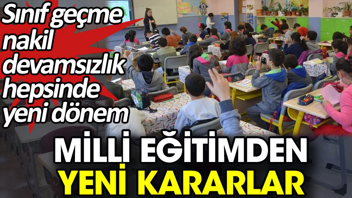 Resmi Gazete'de yayımlandı: Eğitimde köklü değişiklikler