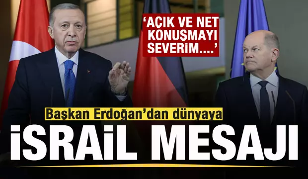 Başkan Erdoğan ile Almanya Başbakanı Scholz ortak basın toplantısında açıklamalarda bulundu.