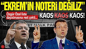 Ekrem İmamoğlu Özgür Özel kavgası İstanbul lansmanına yansıdı! Liste açıklanmıyor... 'Biz Ekrem Bey'in noteri değiliz!'