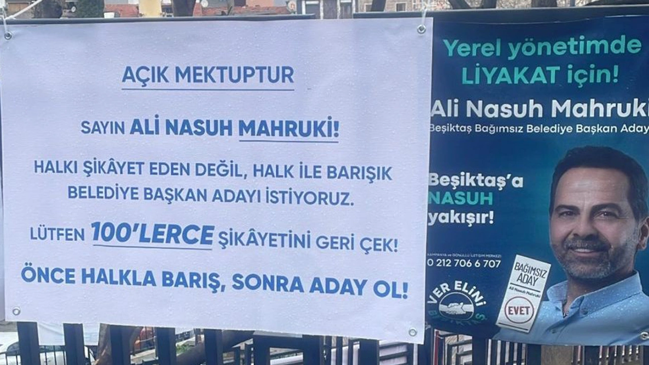 Beşiktaş Adayı Nasuh Mahruki'ye sahada büyük tepki var