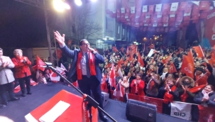 Chp Marmaraereğlisi başkan adayı Onur Bozkurter'den dev miting... 7'den 70'e herkes akın etti