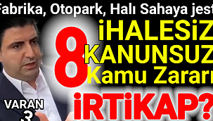 CHP'li Başkandan 8 kanunsuz ihalesiz kamu zararı, irtikap? 